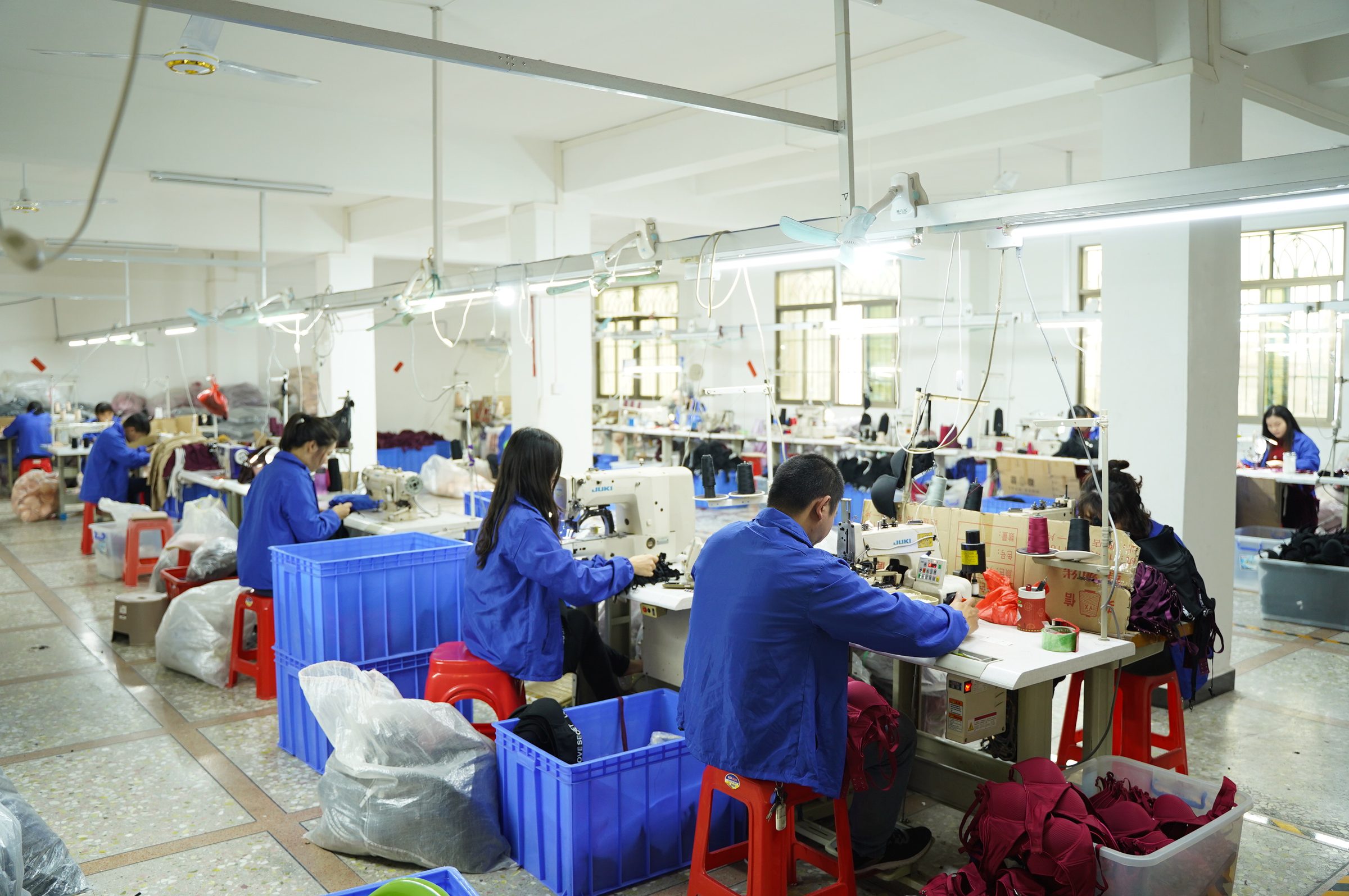 JIN SHENG lingerie factory floor